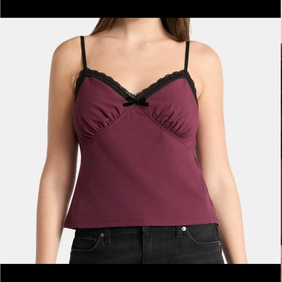 Camisole with Black Lace Trim. - Picture 3 of 3